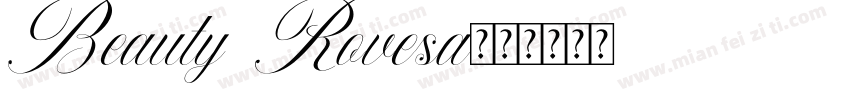 Beauty Rovesa字体转换